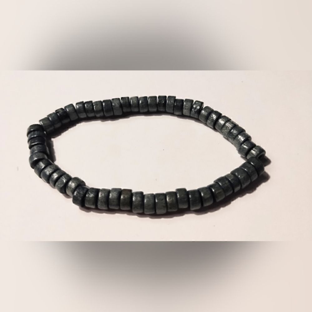 Men's bracelet beaded beads green new d42